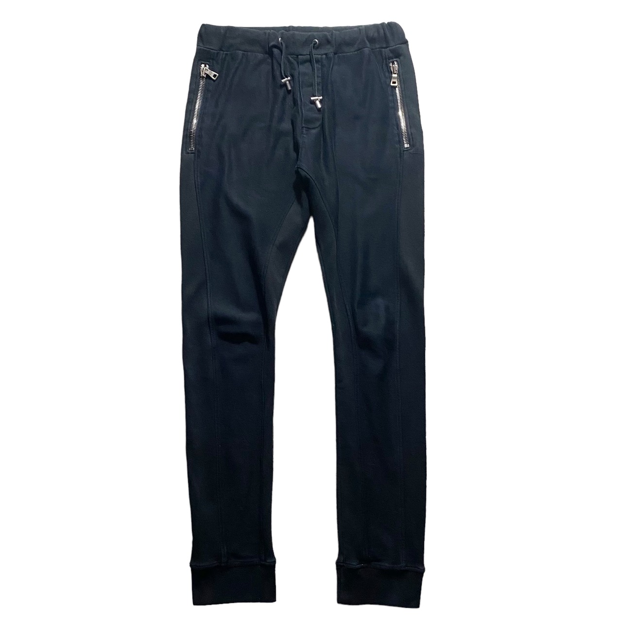 BALMAIN black sweat jogger pants