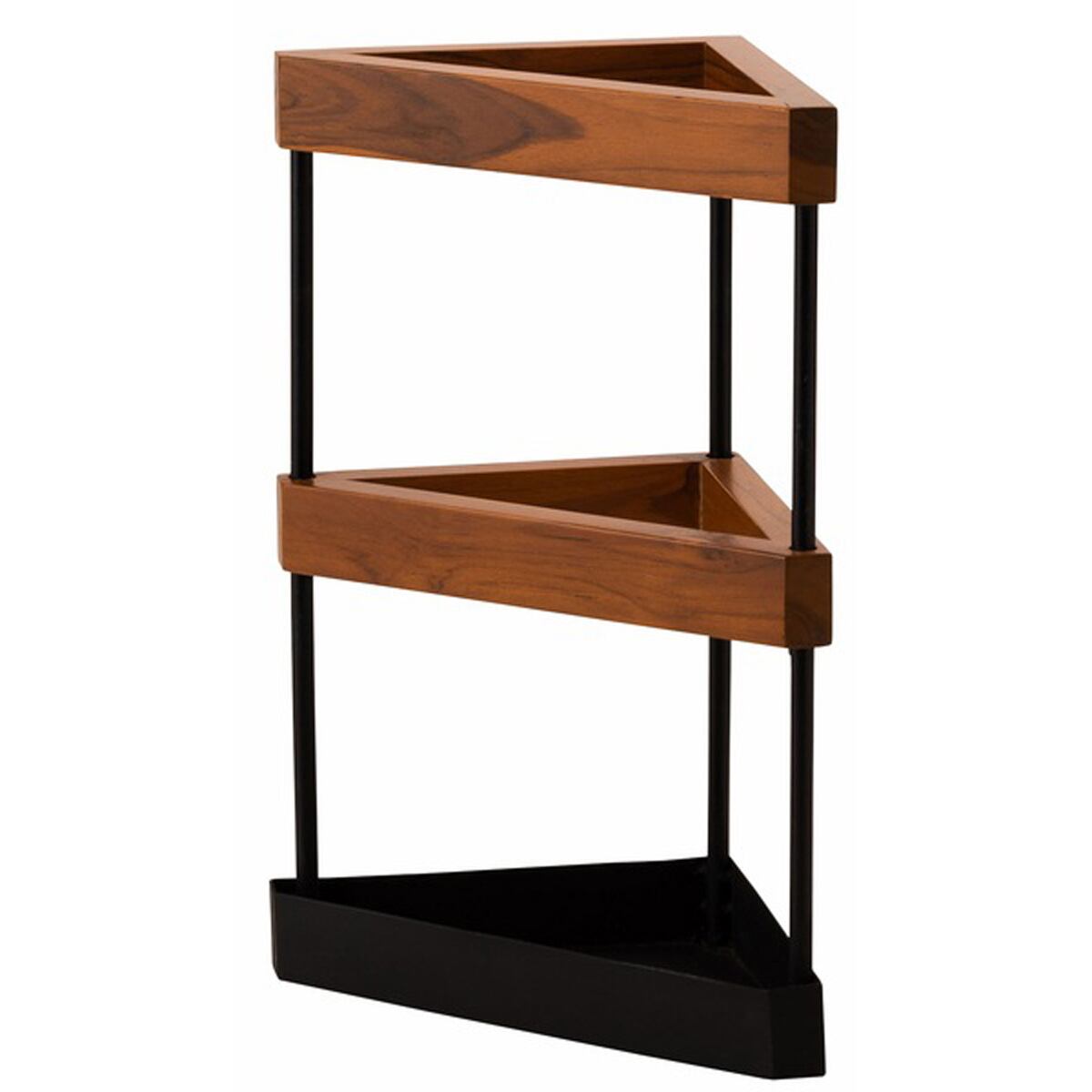 傘立て GUY-826BR スリム おしゃれ スチール 天然木 木製 ブラック ブラウン 三角形 トライアングル シンプル モダン 傘置き 収納 アンブレラスタンド アイアン コンパクト デッドスペース