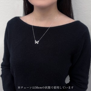 Lina｜リナ 蝶 ネックレス アサギマダラ (M)  ( SV925 シルバー 銀 )