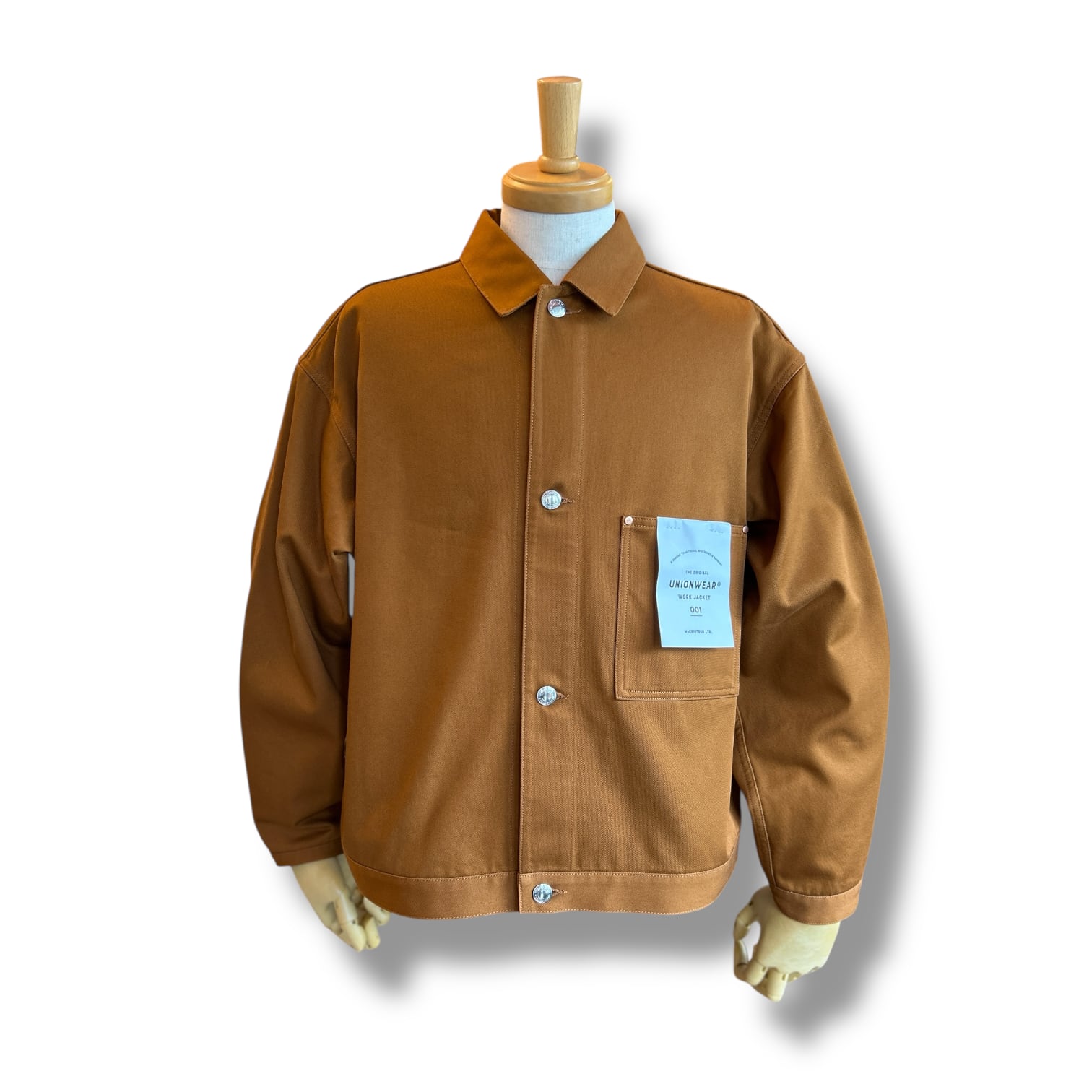 Men's 【UNIONWEAR】WORK JACKET 001XCV-Walnut〖Traditional WeatherWear〗ワークジャケット001 トラディショナルウェザーウエア
