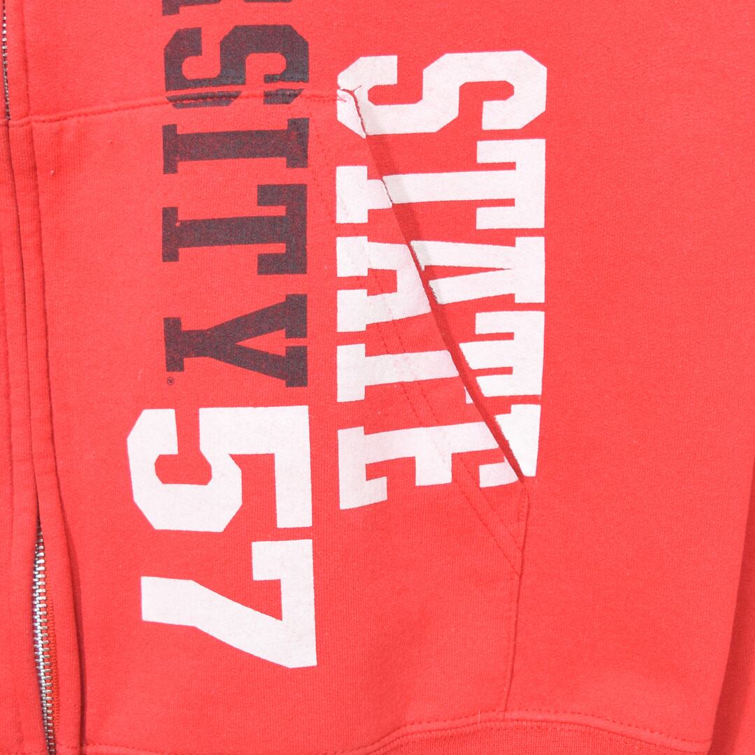 チャンピオン イリノイ州立大学 フルジップ スウェットパーカ 赤