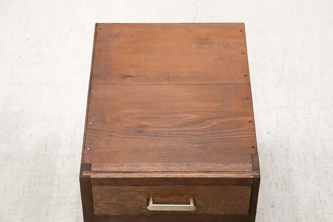 沼津店】レトロ 3杯 小引き出し A4 収納 抽斗 書類 小物入れ