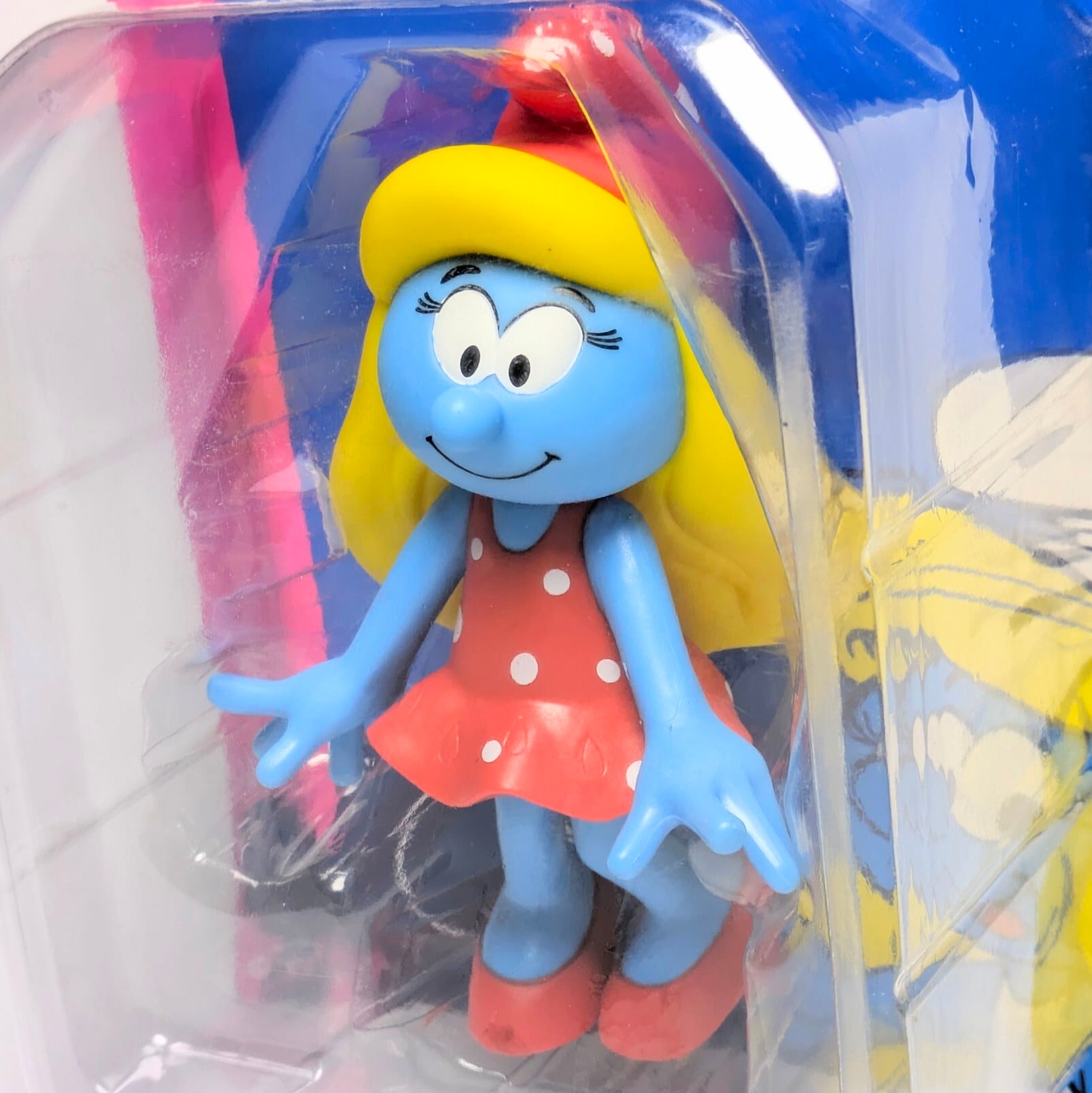 ☆ VINTAGE DEADSTOCK 2013 ☆【 SMURF ( スマーフ ) 】 the SMURF Large Figure Collection 『 スマーフェット / 赤ドットワンピース 』PVCフィギュア 〚アメリカン雑貨 アメトイ〛