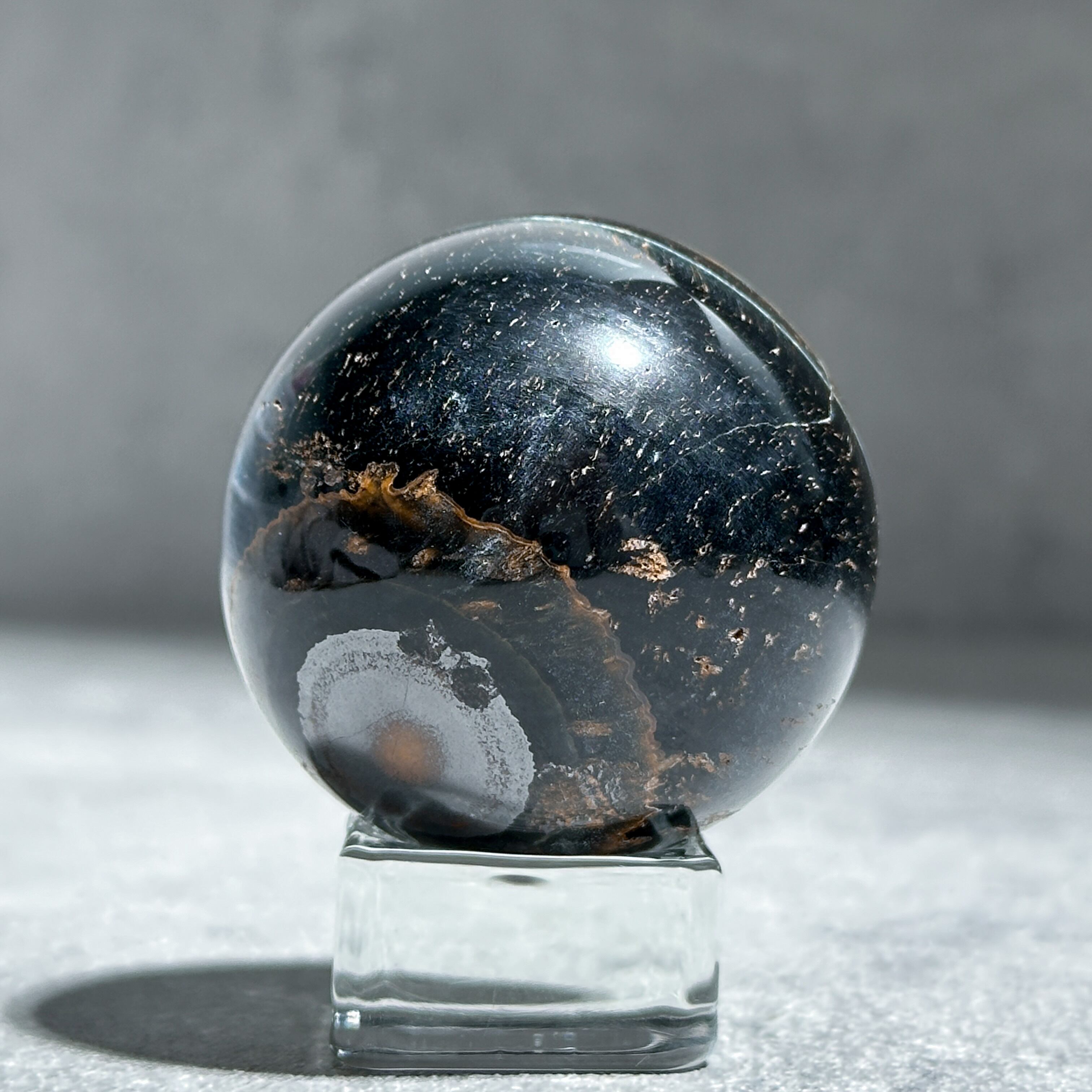 ブルーオニキス＊6.4cmスフィア＊パワーストーン天然石 ブルーオニキス