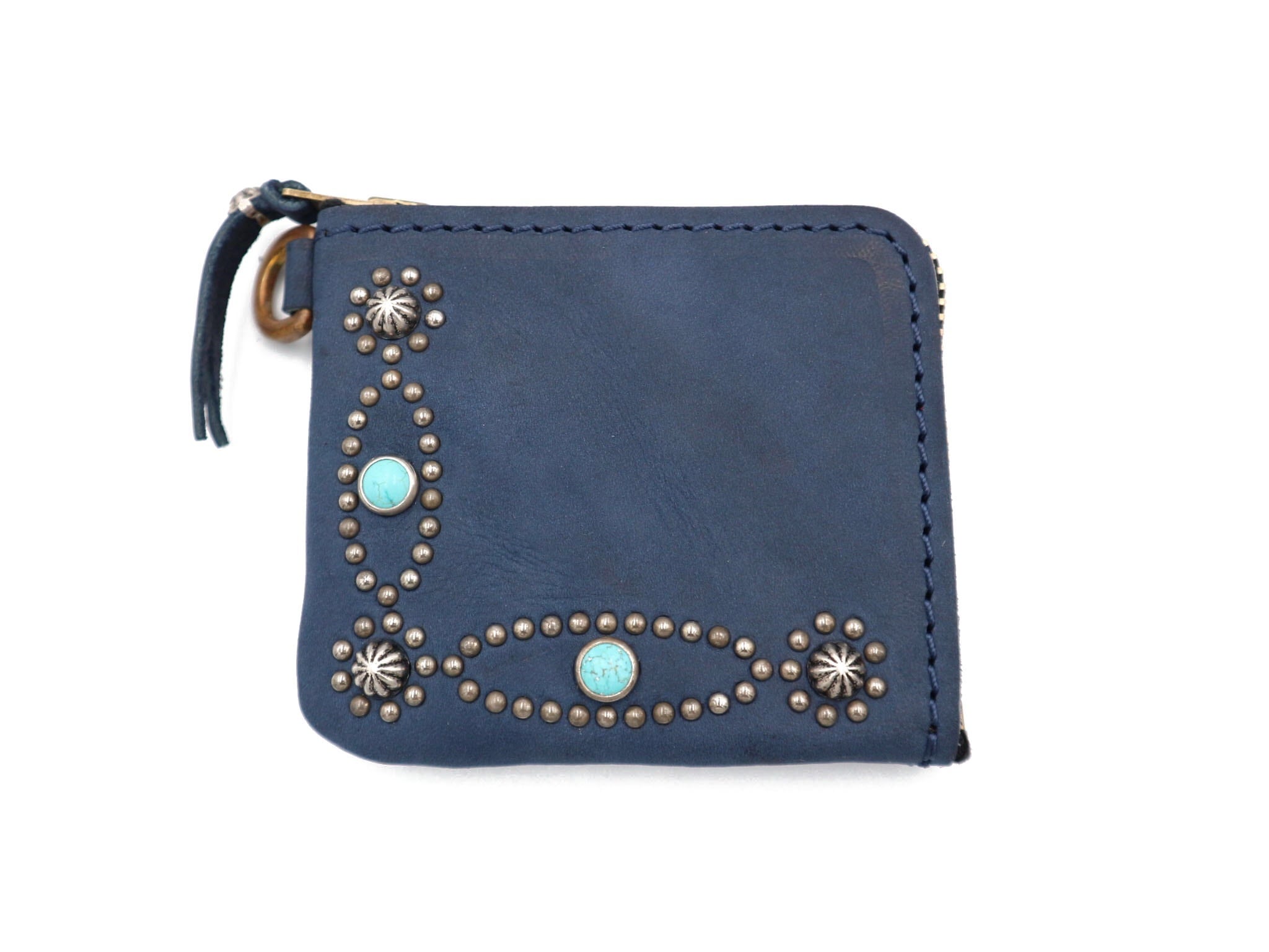 L ZIP STUDDED WALLET (INFINITE ELLIPSE)