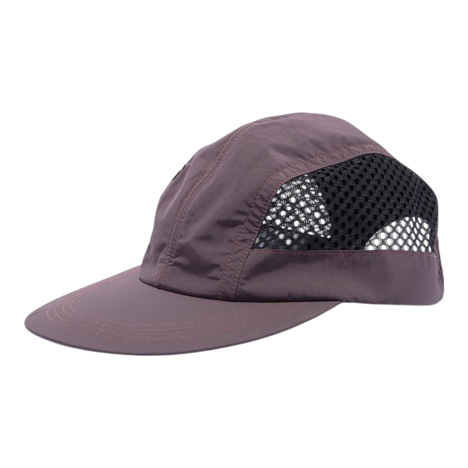 【Diaspora Skateboards】Side Mesh Long Bill Cap (WINE)〈国内送料無料〉