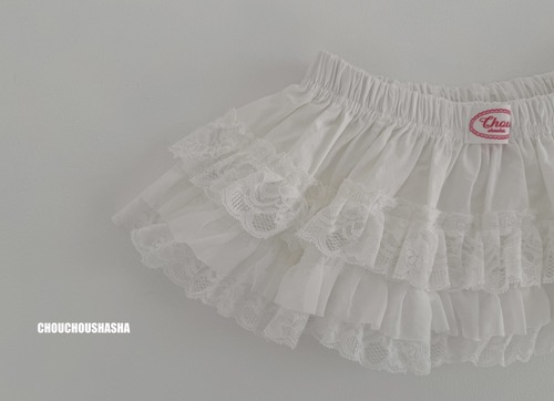 【即納】<chouchoushasha>  Lace layered skirt