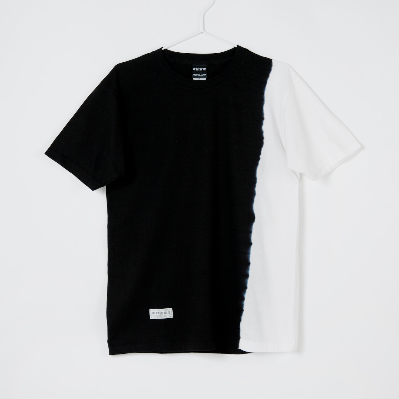 黒紋付染めTshirt 「黒半 -くろはん-（Black half）」3