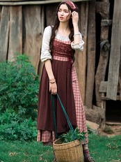 【0189】Patchwork Personality Long Sleeve Dress