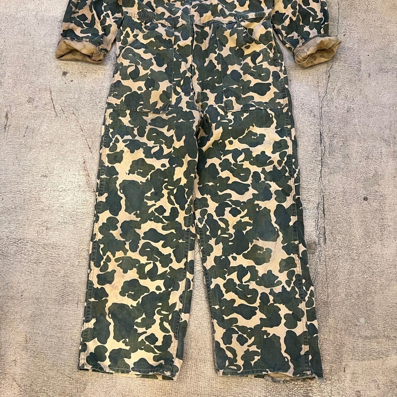 リセたん商品 Bullseye Bill オールインワン 60's Bullseye Bill Duck Hunter Camouflage All In One | BLUE VALENTINE
