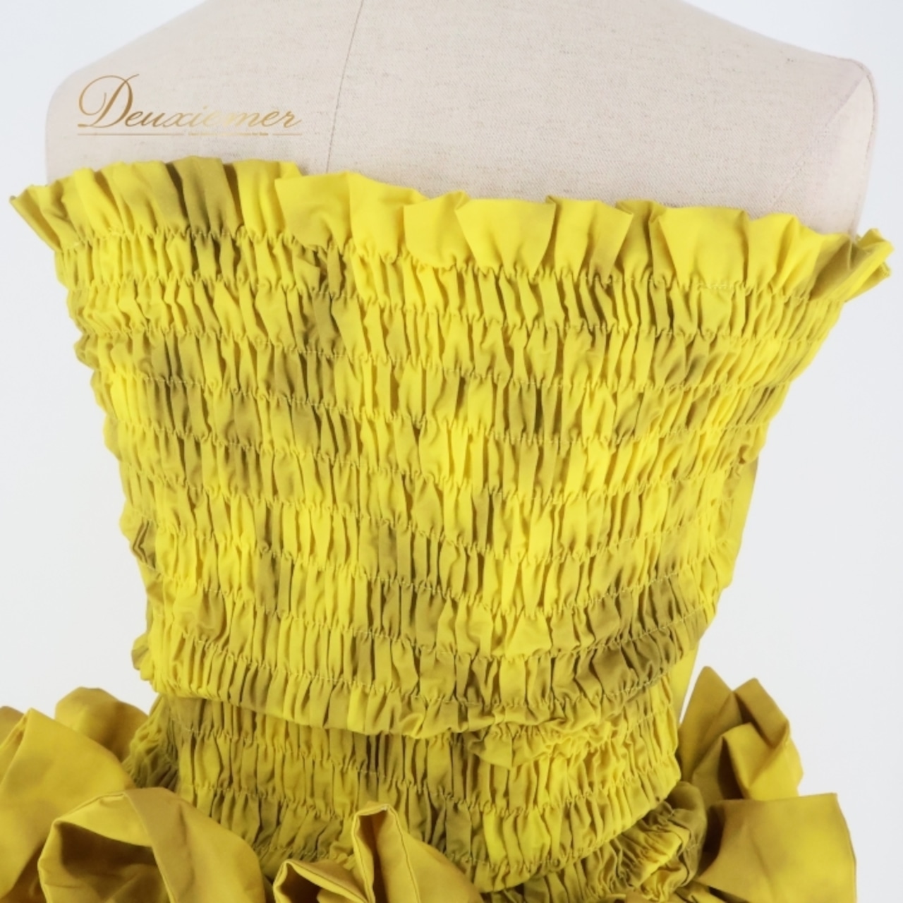 フラダンス 衣装 ツーピース セットアップ 上下セット アロハスタンダード イエロー系 ALOHA STANDARDS グラデーション チューブトップ パニエ かわいい 鮮やか 華やか 明るい ハワイアン アロハ ハワイアンプリント フラ ダンス レッスン