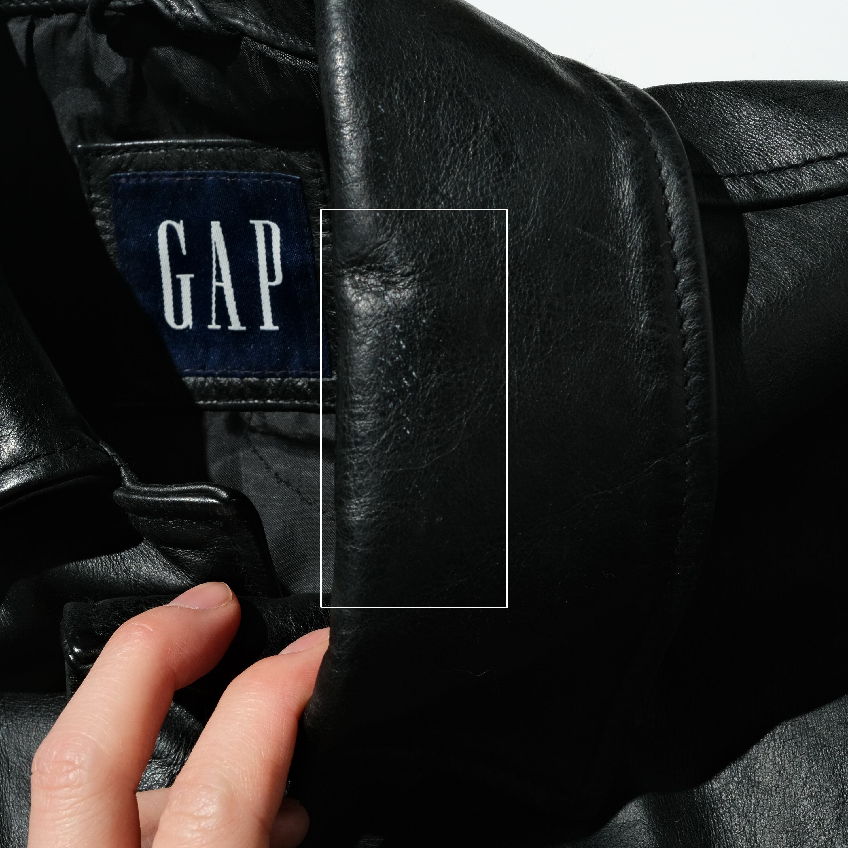 00's OLD GAP leather car coat [L] | PAY ID