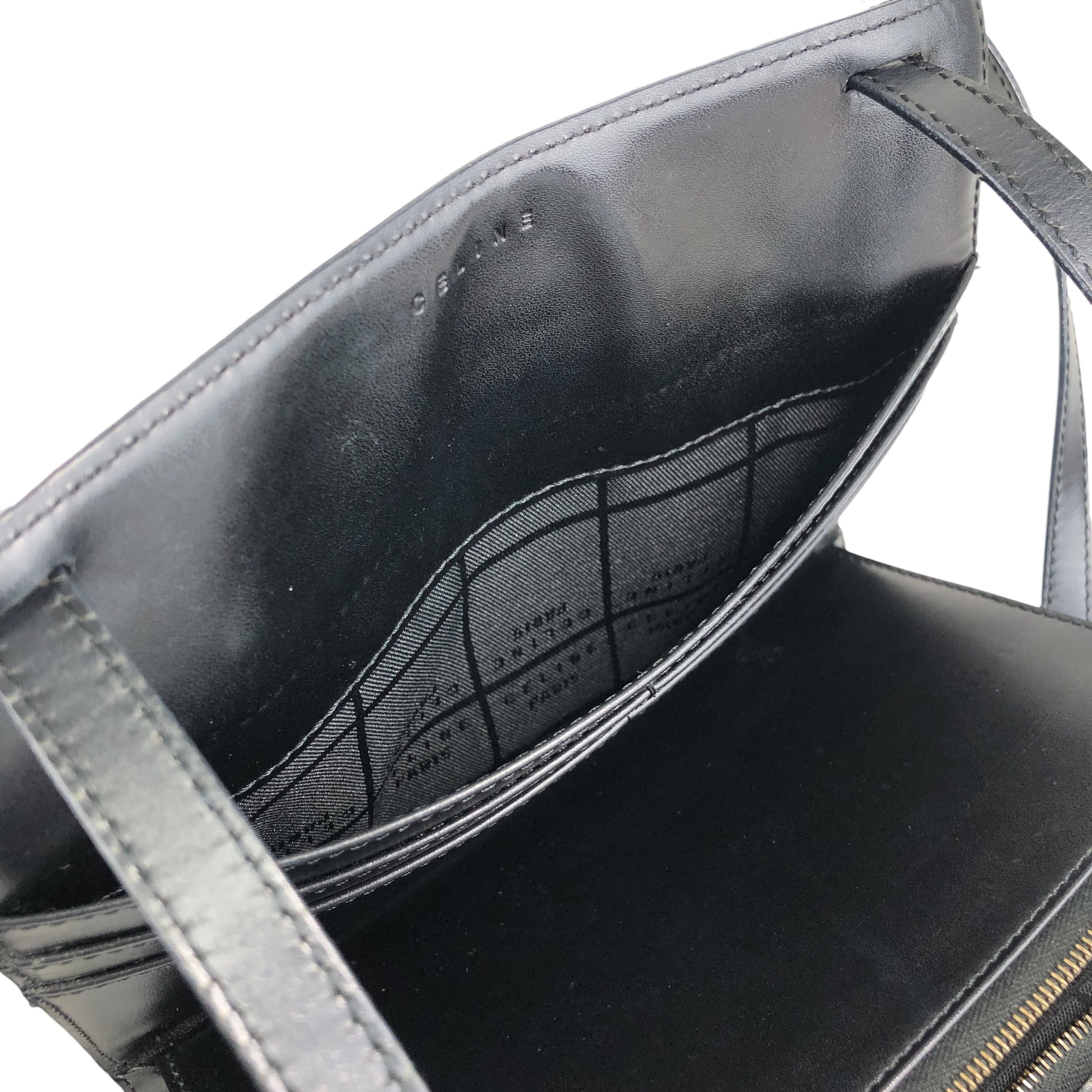 CELINE セリーヌ マカダム  ショルダーバッグ ブラック  PVC/レザー ミニバッグ dwm48m CELINE セリーヌ マカダム ショルダーバッグ ブラック PVC/レザー ミニ