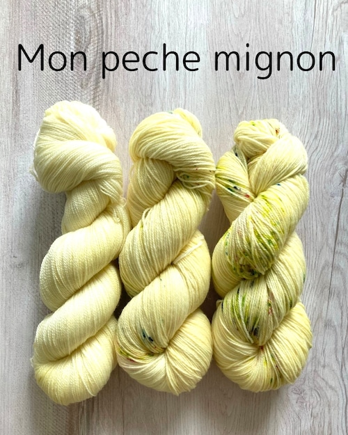 Mon peche mignon/SW Spanish Merino Nylon,SW Merino Lace 3かせセット