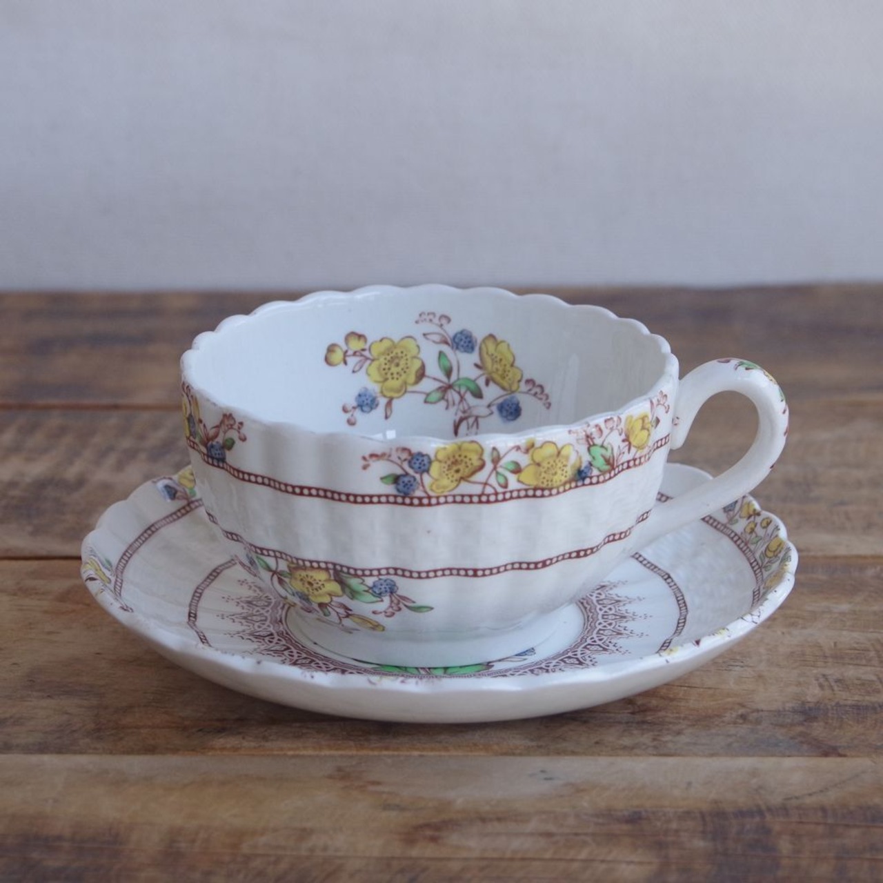 スポード バターカップ ティーカップ ソーサー Spode Buttercup 