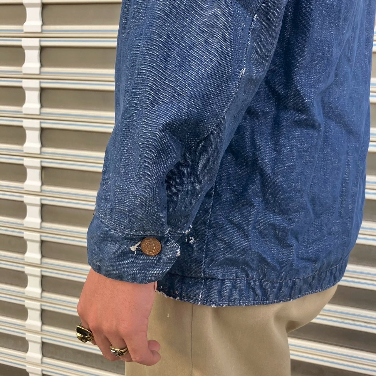 60s USA製 BLUE BELL ヴィンテージ ラングラー デニム カバーオール 裏