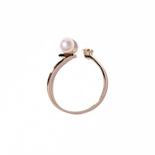 <Emi> あこやパールフォークリング JOUGEN【K10】