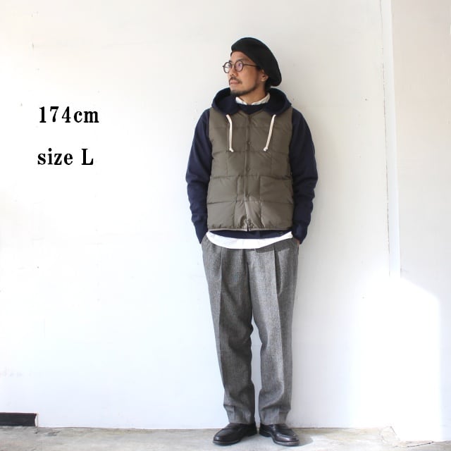ZANTER JAPAN インナーダウンベスト RE DOWN INNER VEST （Khaki） | C