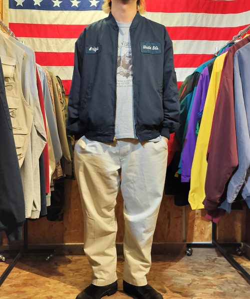 Used ジャケット◆XL 濃紺 CiNTAS ワークジャケット ワッペン◆ヴィンテージ USA古着