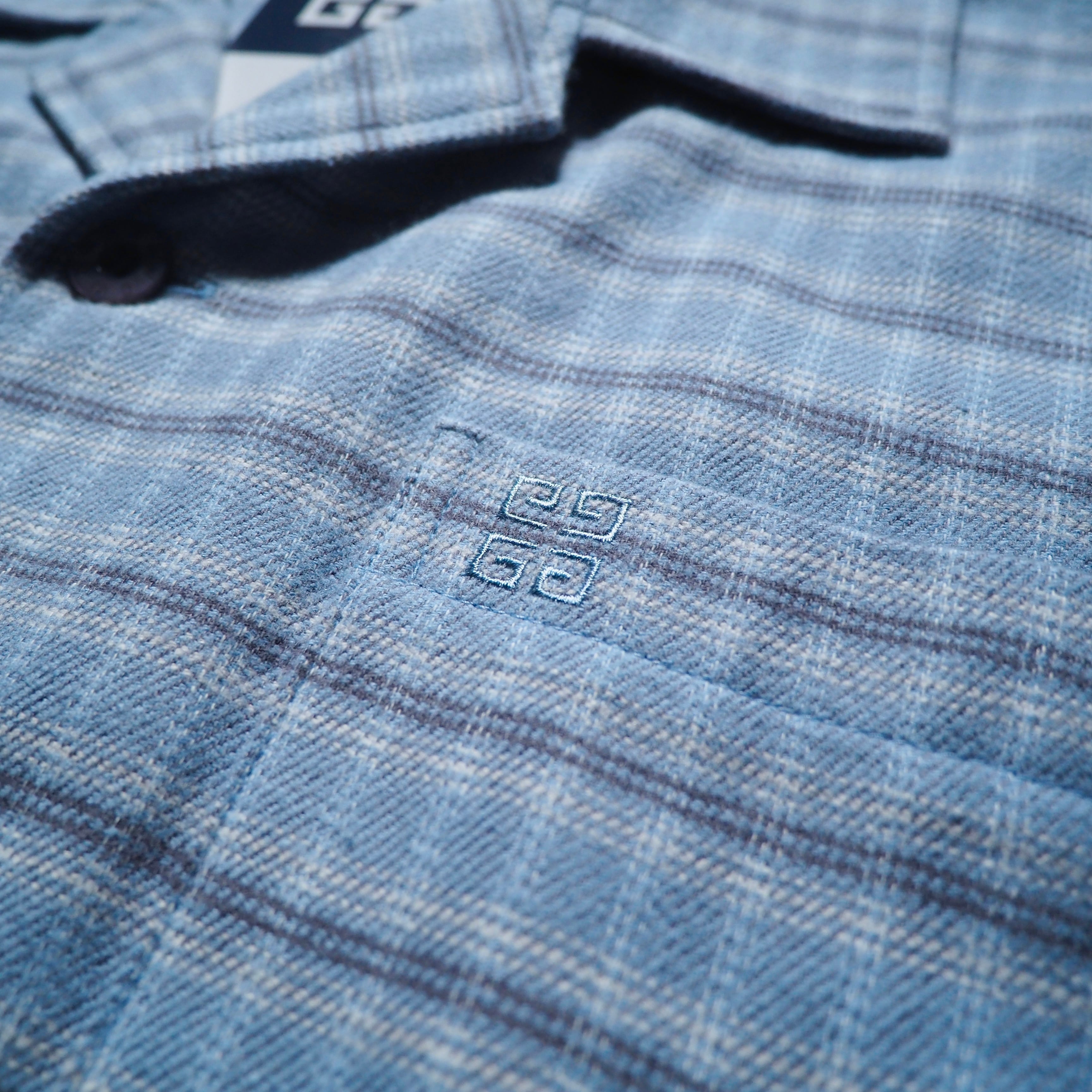 ” GIVENCHY ” 4G logo embroidery vintage loose check pajamas Set up