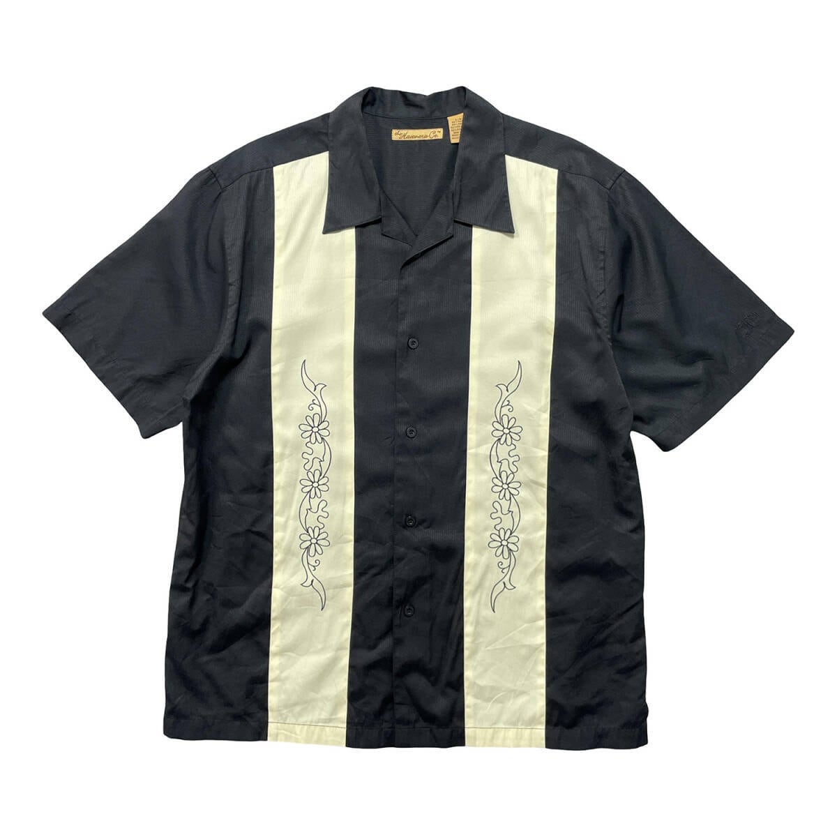 Karl Helmut カールヘルム キューピー柄 半袖 オープンカラーシャツ