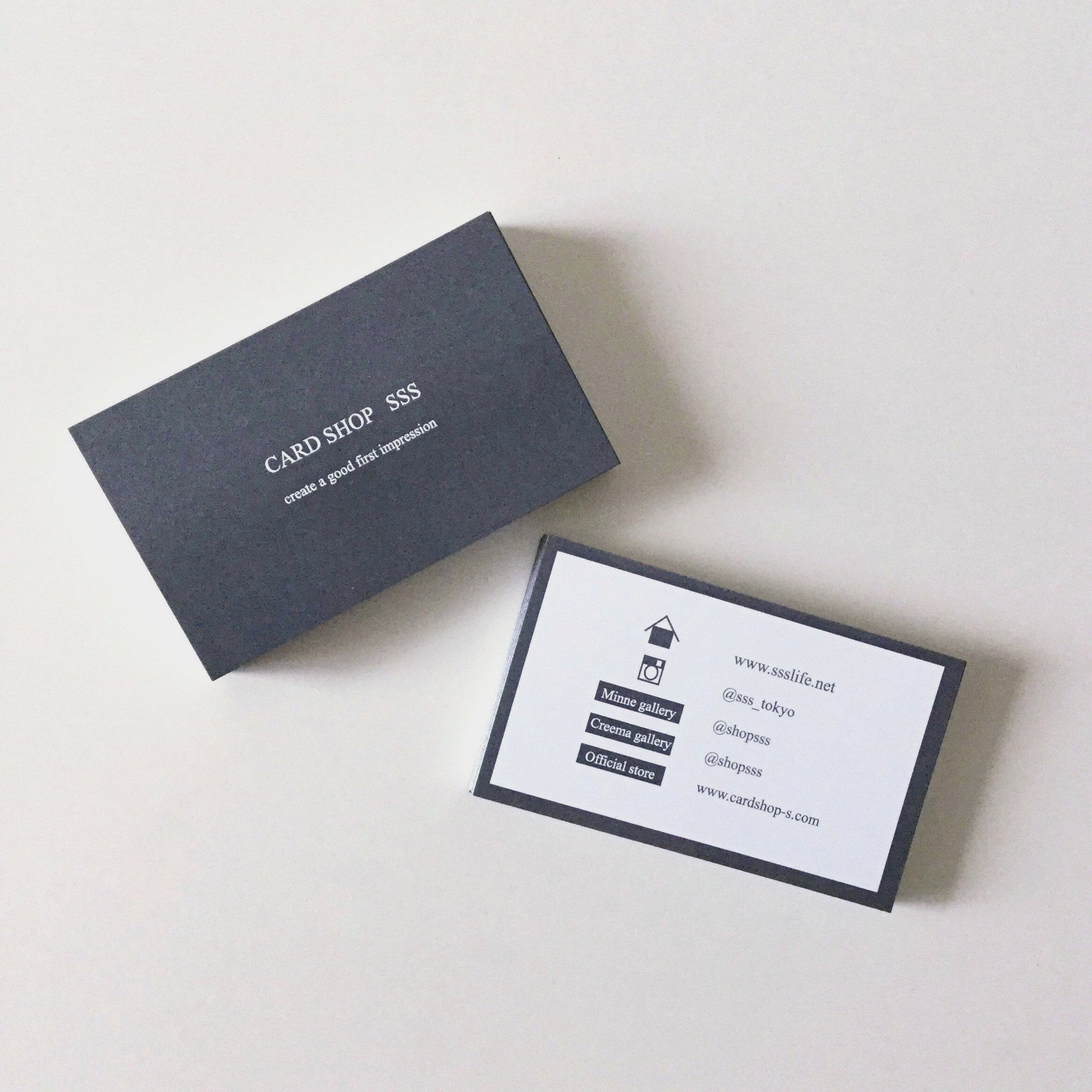 62d2_gry【100枚】パーソナル名刺【ショップカード】 | CARD SHOP SSS
