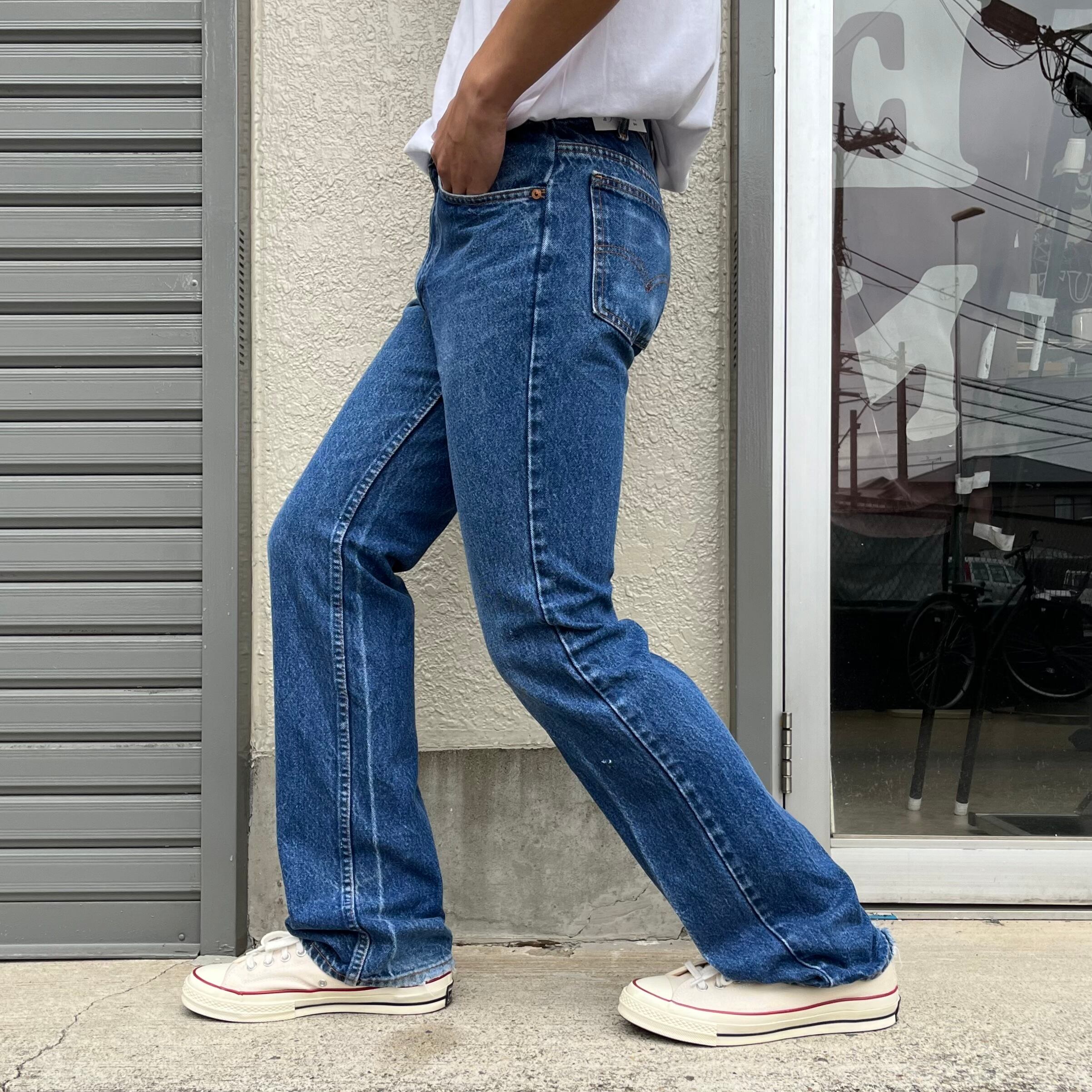 90s  Levi's w517 フレアデニム ブーツカット 濃紺