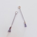 Leafchain×mini tassel P/E(Gray)