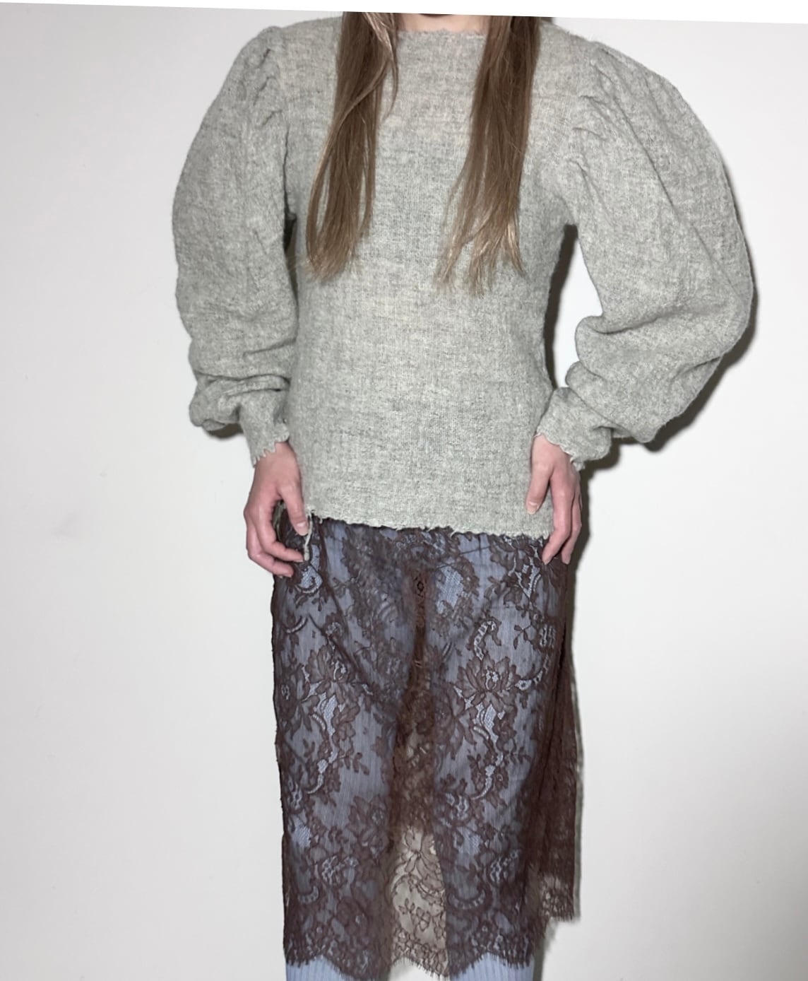 FUMIKA_UCHIDA [GAUZE SHETLAND PUFF-SLEEVEP TOP] | LILLY DEL