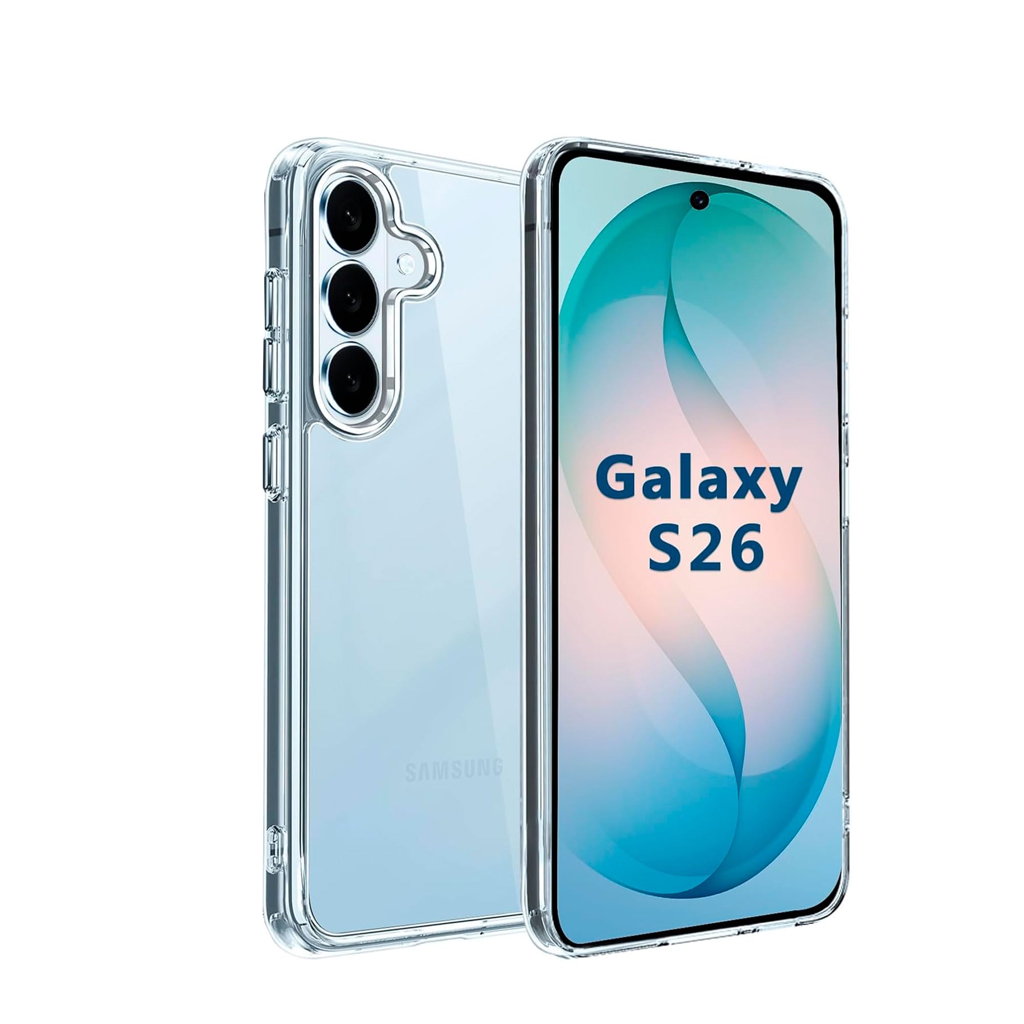 For Galaxy S26 / ギャラクシーS26 用のケース クリア カバー スマホ TPU 超薄型 TPU ソフト 透明 シリコン Hcsxlcj