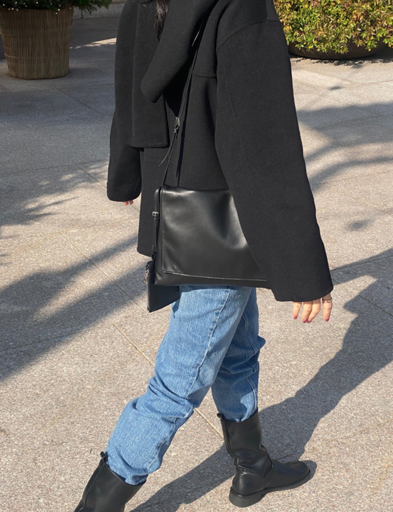 【25aw】Lambskin 100%・Flat Bag(mini pouch付）_2colors