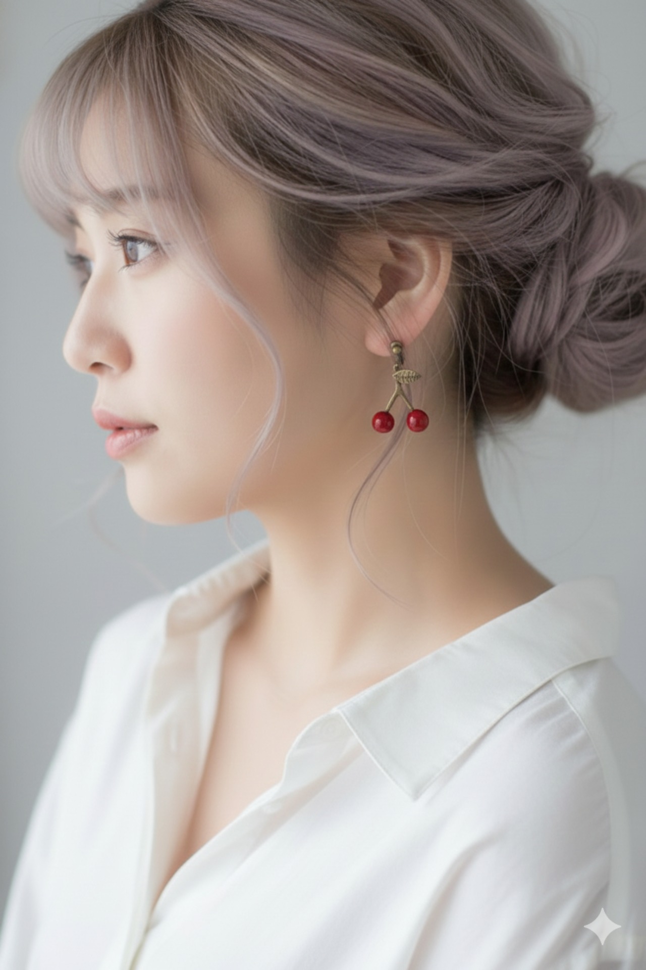 さくらんぼのイヤリング