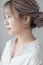 さくらんぼのイヤリング