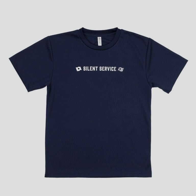 潜水艦はくげいドライTシャツ ネイビー | テラモト 海上自衛隊グッズ
