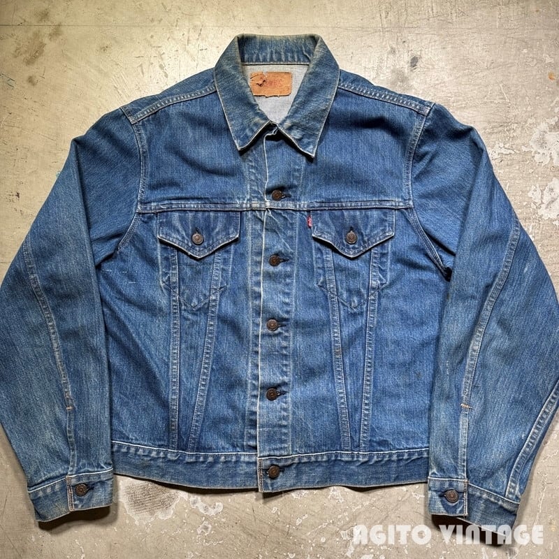 希少◎Levi's 71205-0217 70s USA製 均等V サイズ46L 70's~ Levi's リーバイス 71205-0217 デニムジャケット