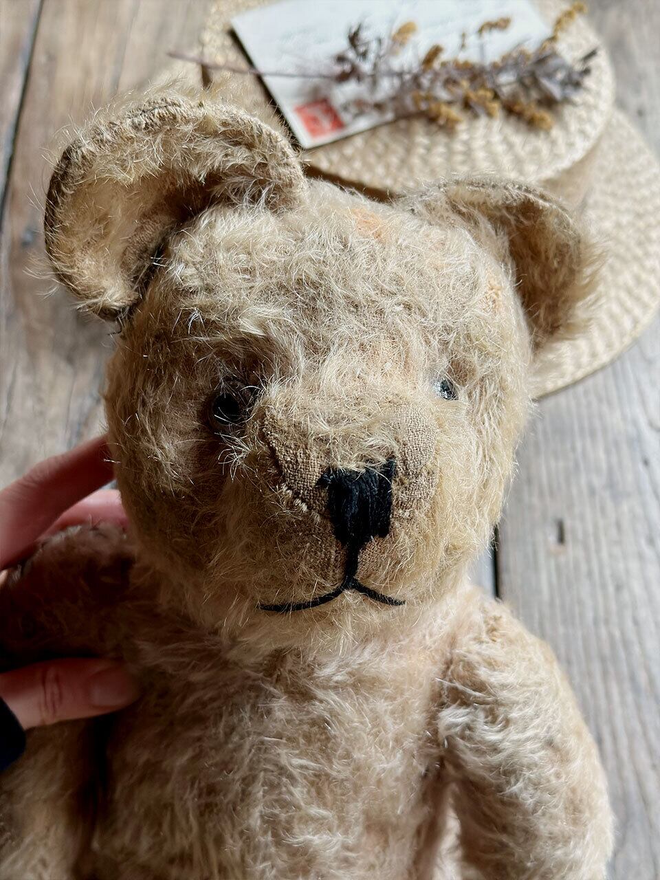 クリームベージュ色のベア クマのぬいぐるみ | Brocante de La Cocotte