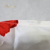 フラメンコ 衣装 トップス シージョ セット ホワイト系 イチオク ICHIOKU バラ柄 花柄 ピキージョ フレコ ベリーダンス チョリ ヒップスカーフ フリンジ 鮮やか 華やか 光沢 上品 練習 レッスン ダンス衣装 ステージ 白 赤 レッド系 ピンク系