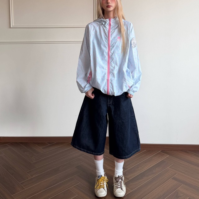 star-accented cropped denim　スターアクセントクロップドデニム　J1911