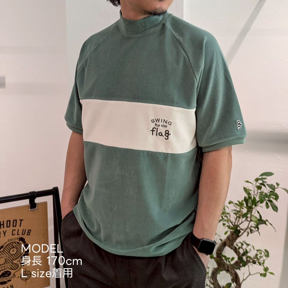 HIGH GAUGE PILE MOCK NECK SHIRT -BLACK- | 8G SHOOT WEBSTORE