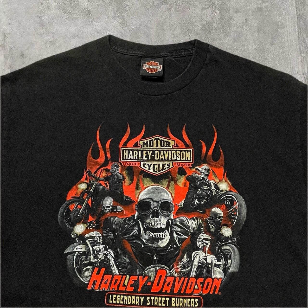 ハーレーダビットソン Harley davidson ハーレー スカル ロゴ メンズ
