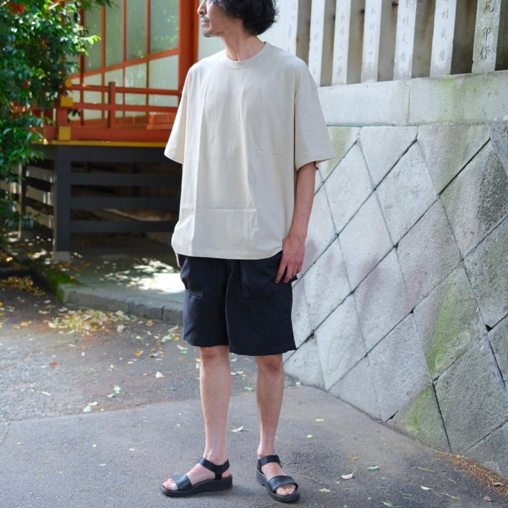 SASSAFRAS(ササフラス) / Overgrown Fatigue Pants 1/2 Woolino -Black