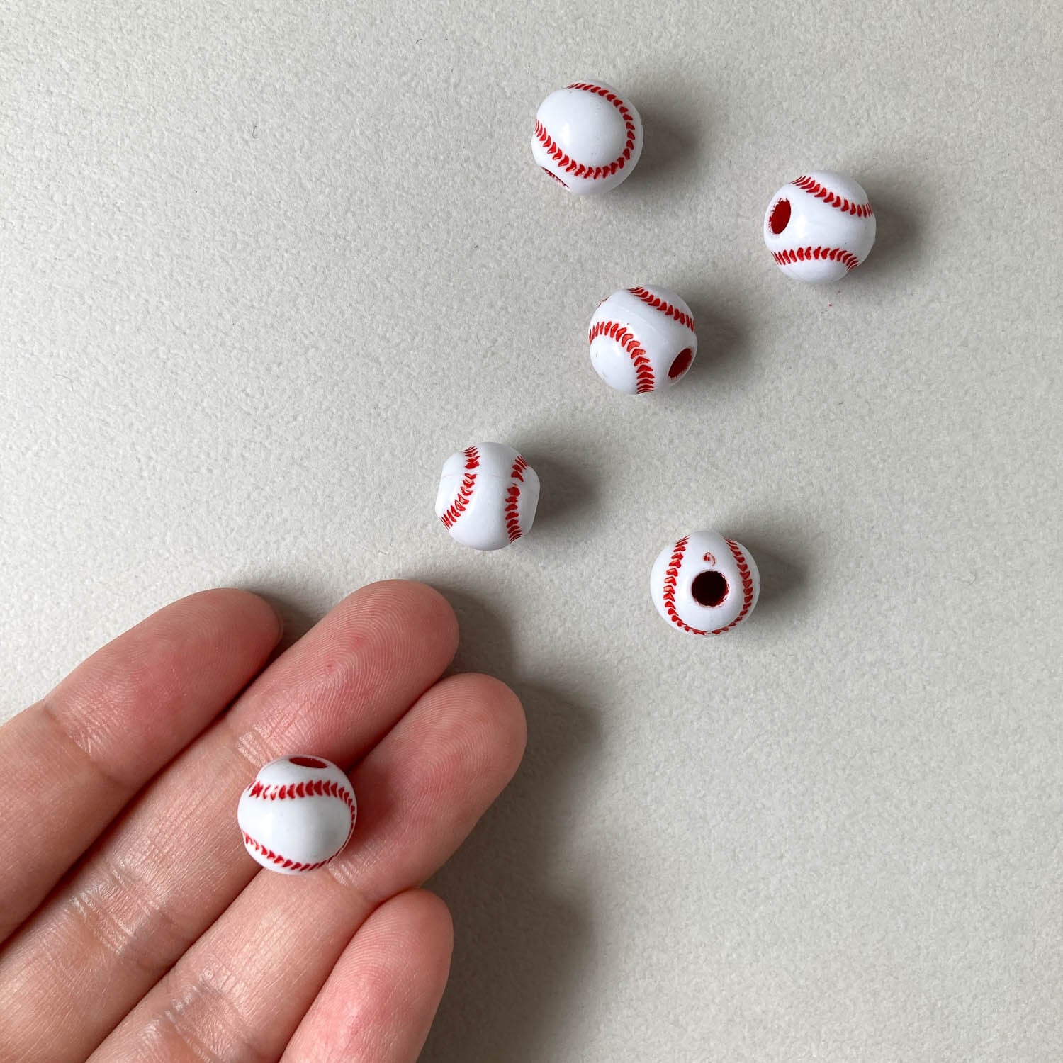 野球ボールビーズパック（6p） | Dua-アクセサリーパーツショップ