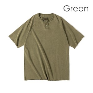 Retro Button Henley T-Shirt / レトロ ボタン ヘンリー Tシャツ