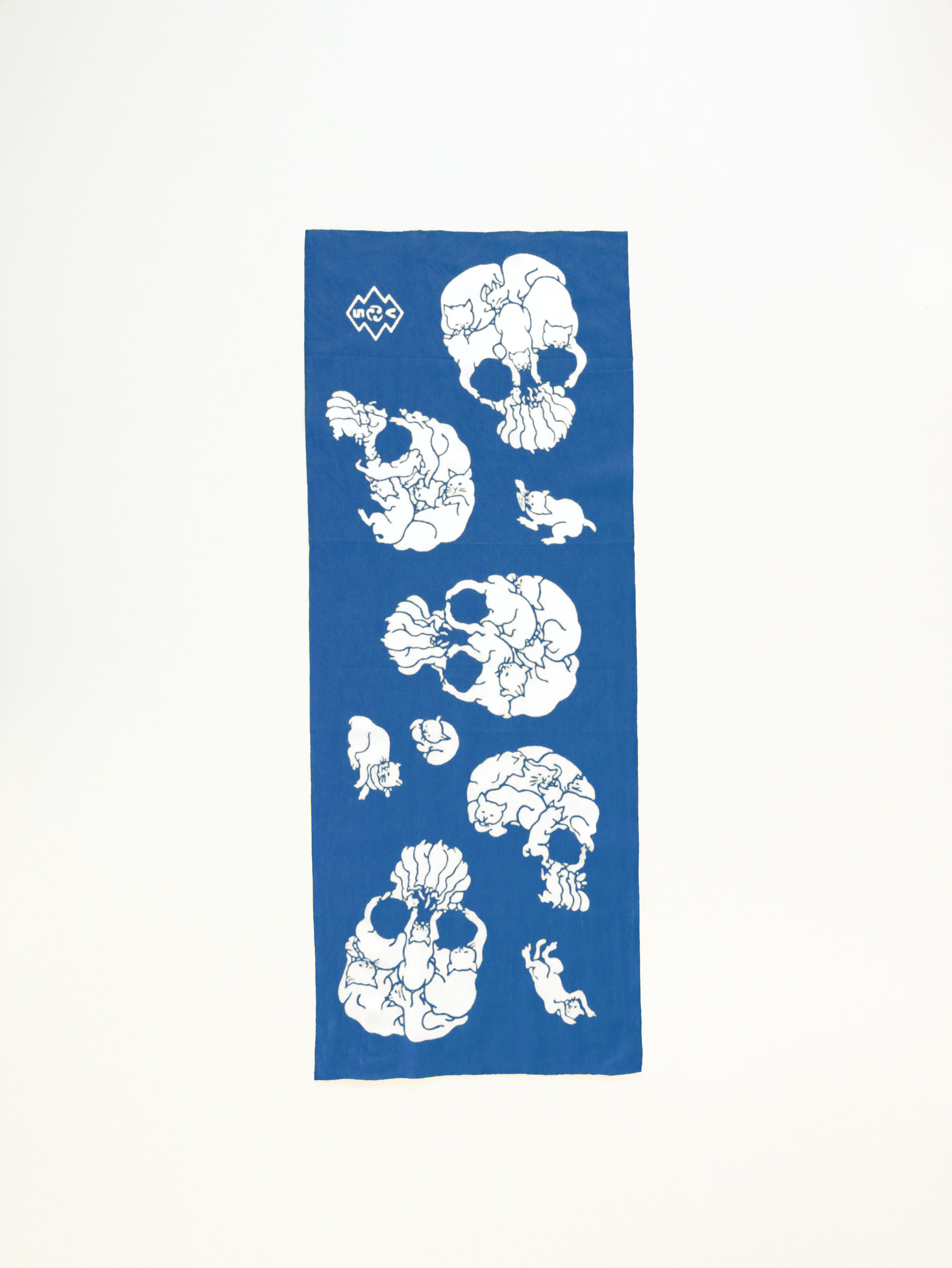 CAT SKULL BLUE