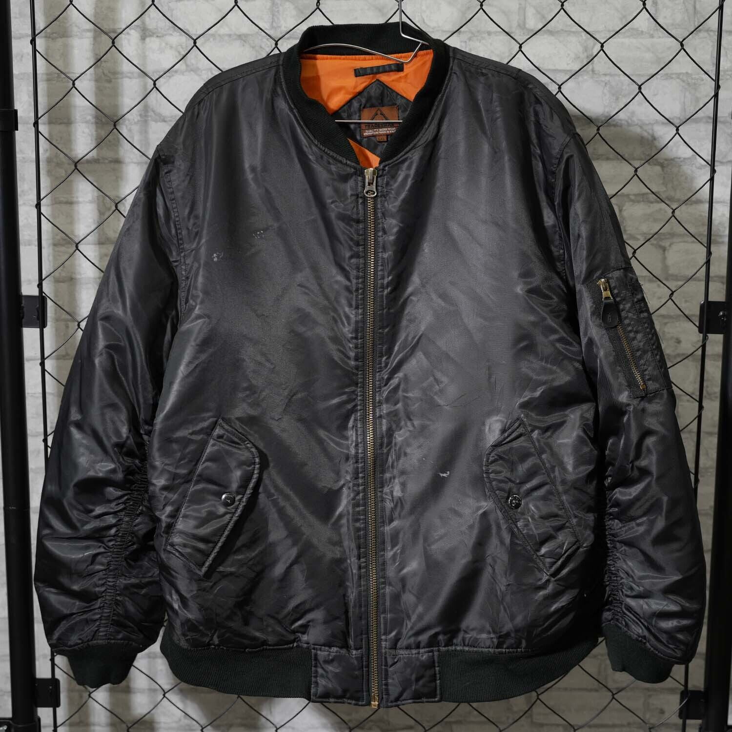 TRADESMAN MA-1 フライトジャケット Lサイズ 短丈 シャーリング