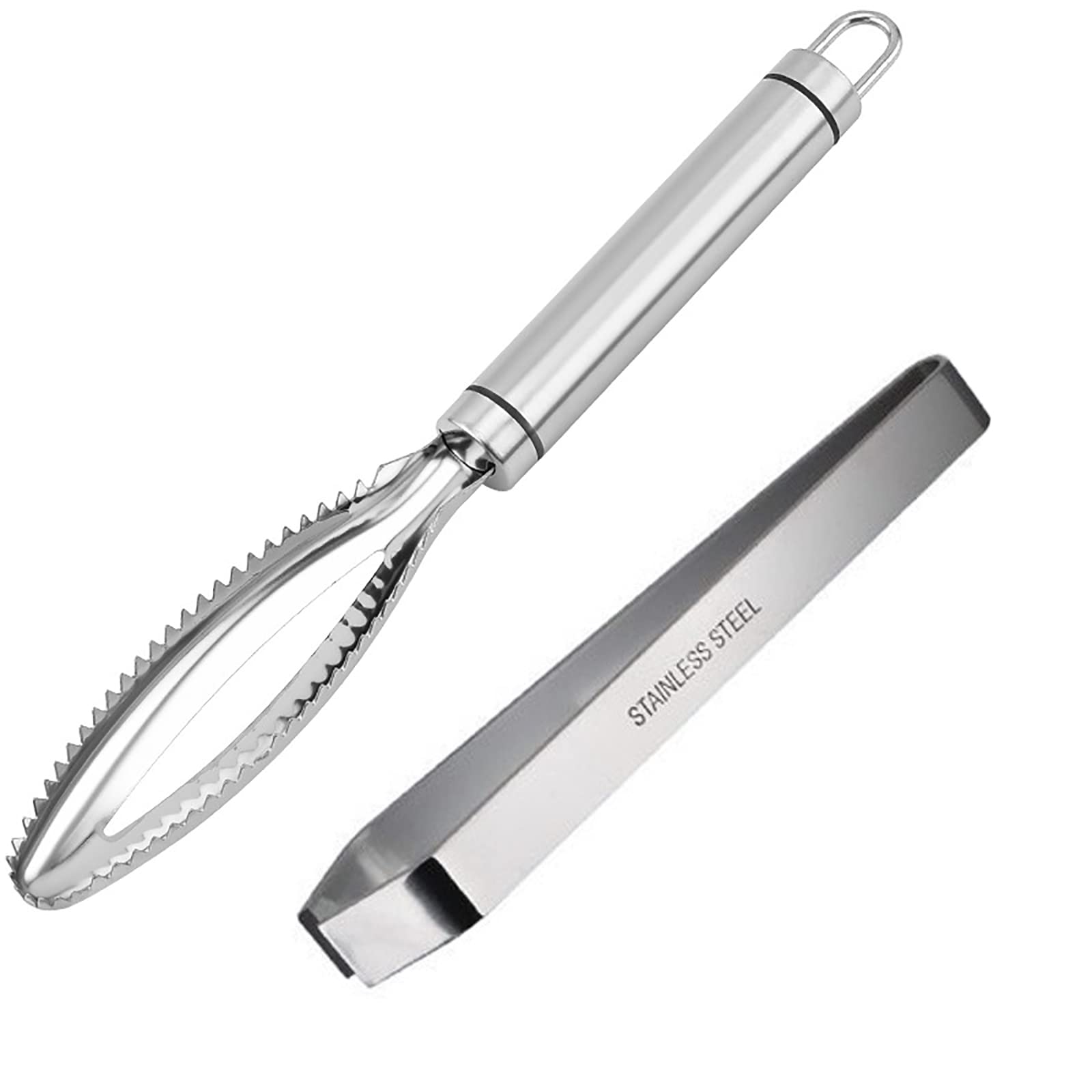 SHULLIN 2個セット 魚の鱗除去器 鱗取りうろこ取り 毛抜き 鱗発散防止 キッチンツール 骨抜き 魚 魚の鱗とり ウロコ取り 魚の鱗除去剤 魚鱗クリーナー ステンレススチール 魚の うろこ取り器 簡単に魚のうろこを取り除きます 魚の洗浄ツール