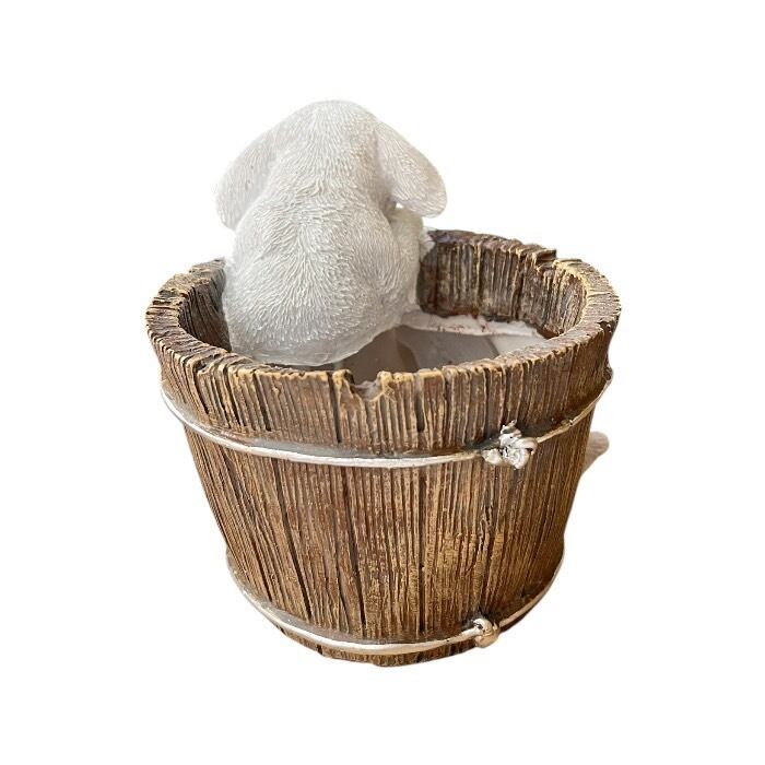 うさぎの植木鉢 ポット 兎 ウサギ フラワーポット 鉢 植木鉢 鉢底穴