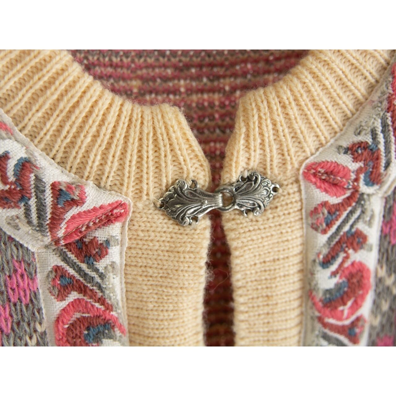 【Unknown Brand】Wool Nordic Cardigan（ウールノルディックニットカーディガン チロリアンセーター）