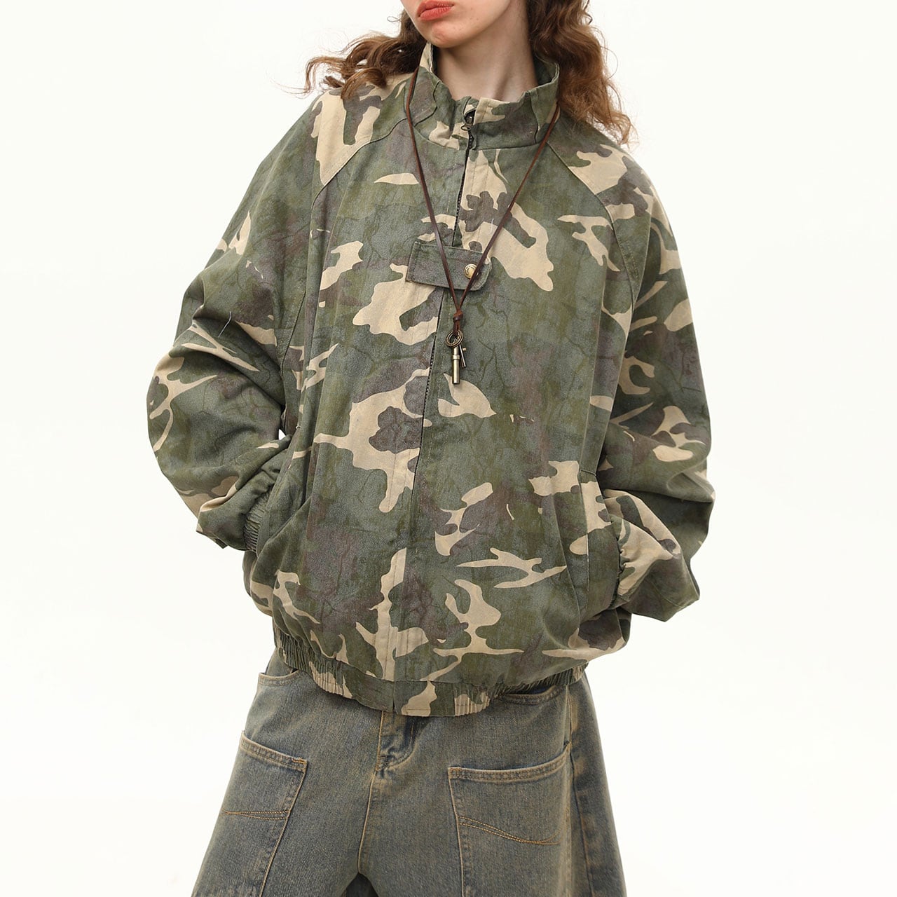 カモフラージュミリタリージップジャケット R00822