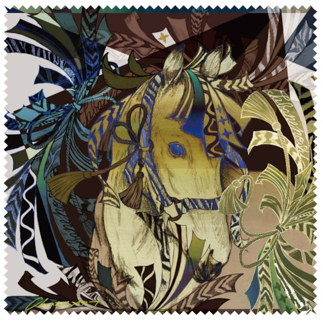 ◆丙午と束ね熨斗＿yellow◆メガネクロス